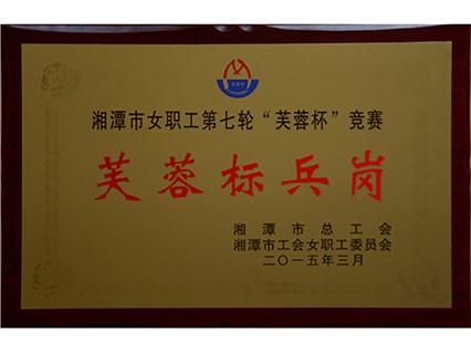 熱烈祝賀【韶山恒旺】榮獲“湘潭市芙蓉標(biāo)兵崗”稱號(hào)！