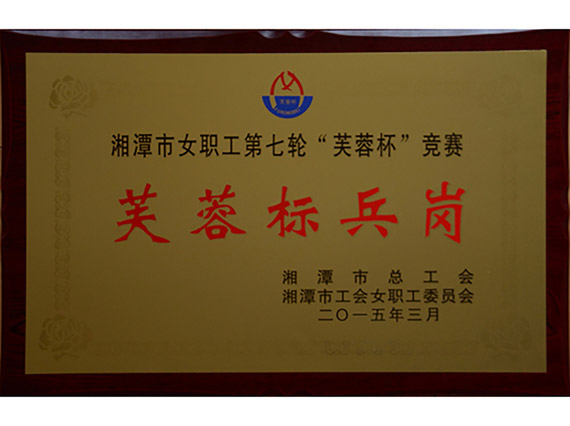 熱烈祝賀【韶山恒旺】榮獲&ldquo;湘潭市芙蓉標(biāo)兵崗&rdquo;稱號(hào)！