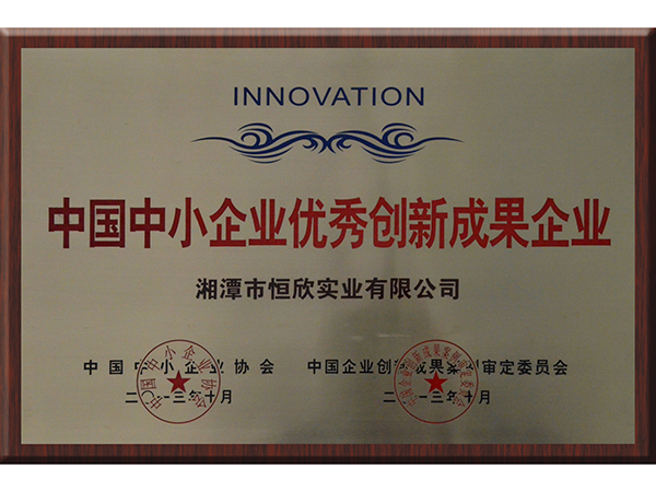 中國(guó)中小企業(yè)優(yōu)秀創(chuàng)新成果企業(yè)